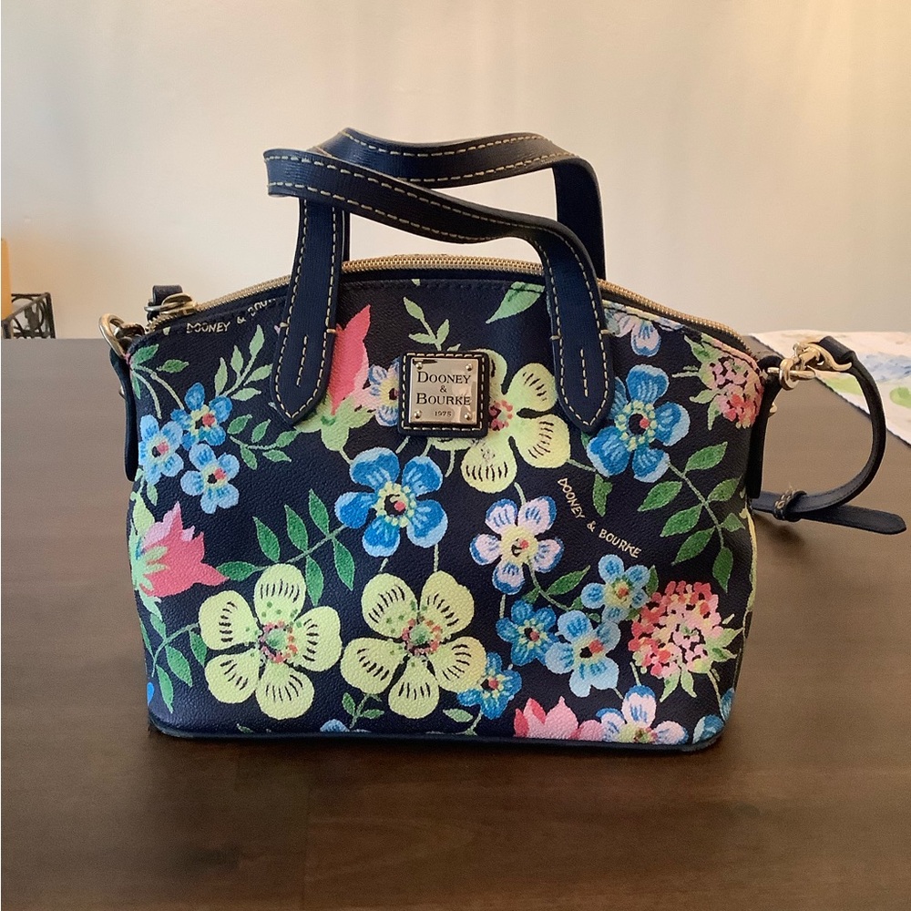 Dooney & Bourke Floral Navy Handbag